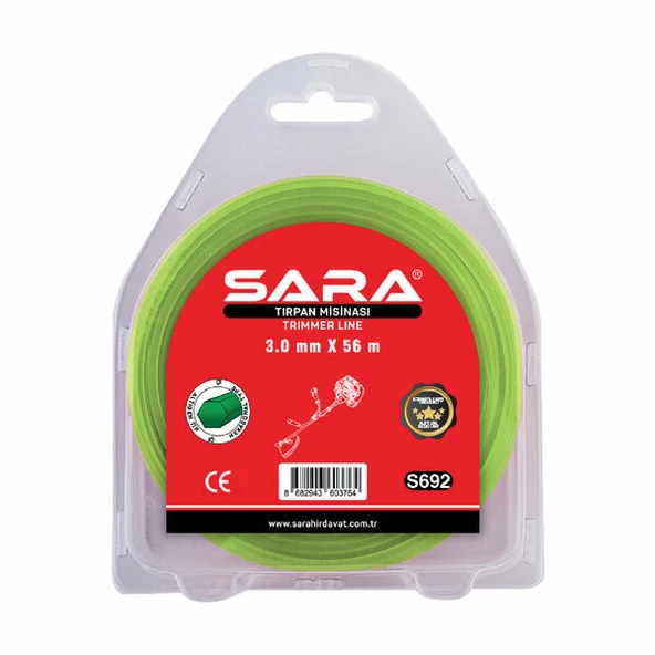 SARA S692 Profesyonel Tırpan Misinası 3.0 mm x 56 m ürün görseli 1
