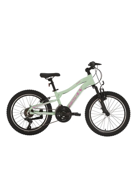 Bisan KDX 2500 V Fren 20 Jant Çocuk Bisikleti 28 Cm Kadro 21 Vites Mint Yeşil Pembe Beyaz ürün görseli 1