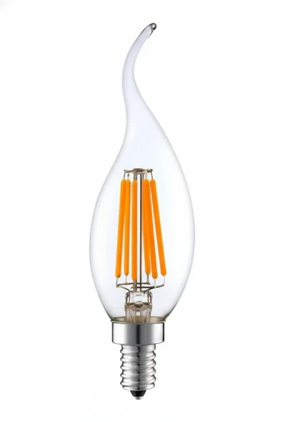 LİVORA LIGHTING Rustik Kıvrık 4W E14 LED Ampul 400lm (tekli paket) ürün görseli 1