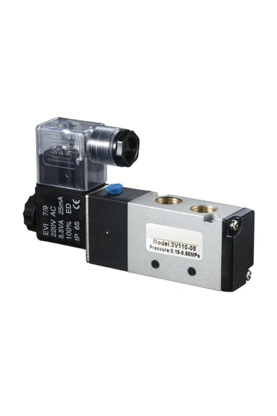 EXPFLEX 1/4 5-2 Elektrik Kontrollü Tek Bobin Pnömatik Valf 4v210-08 (VOLTAJ BELİRTİNİZ) ürün görseli 1