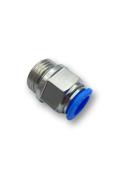 Universal 1/8 X 6 PNÖMATİK DÜZ BAĞLANTI REKORU FİTTİNGS (4 ADET) ürün görseli 1