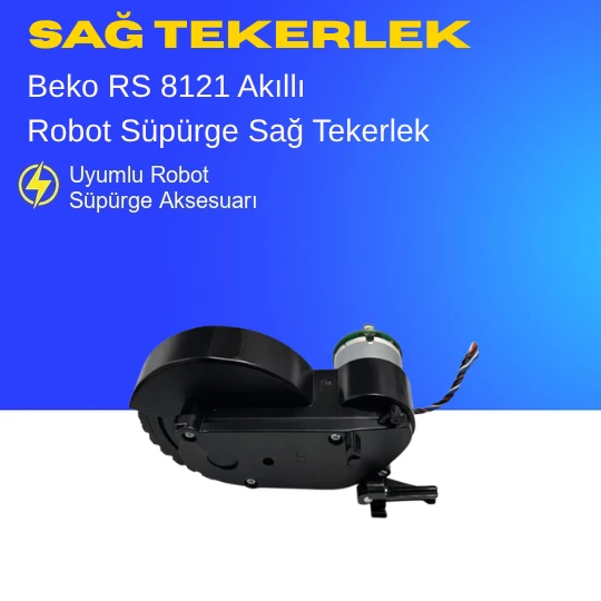Beko Rs 8121 Akıllı Robot Süpürge Sağ Tekerlek Aksesuarları – Yedek Parça ürün görseli 1