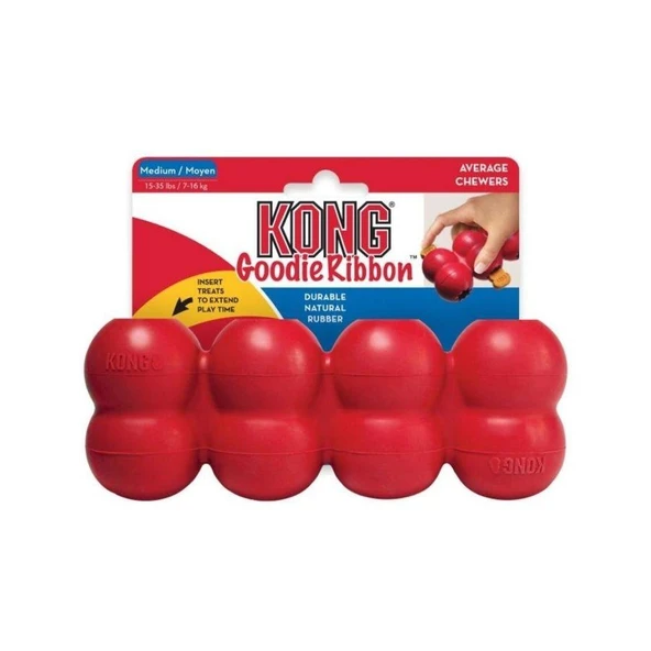 Kong Goodie Ribbon Çoklu Top Şeklinde Köpek Oyuncağı M ürün görseli 1