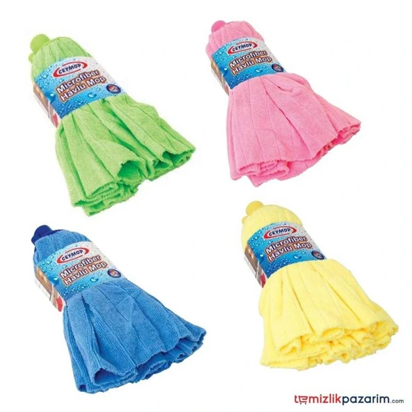 Ceymop Vidalı Mikrofiber Havlu Mop - Resim 6