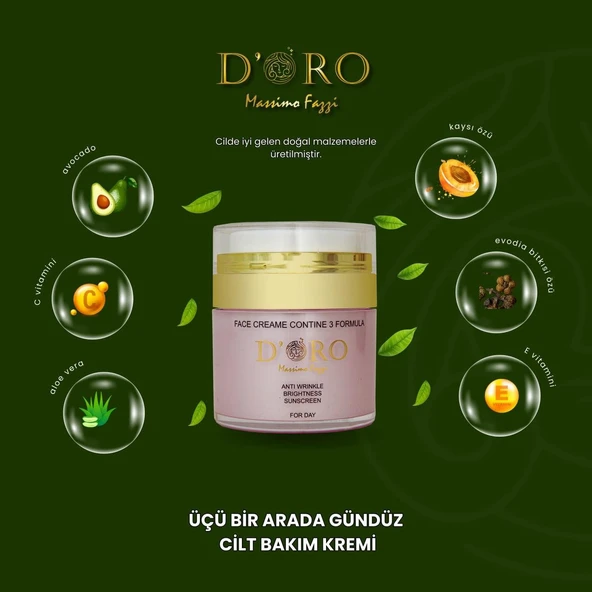 D'oro Gece ve Gündüz Cilt bakım seti - Resim 4