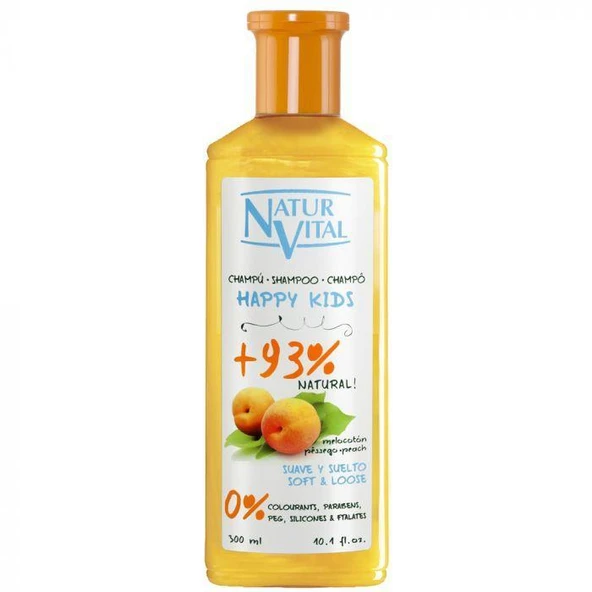 Natur Vital Happy Baby Kids +%93 Natural Naturaleza Şeftali Şampuan 300 ml ürün görseli 1