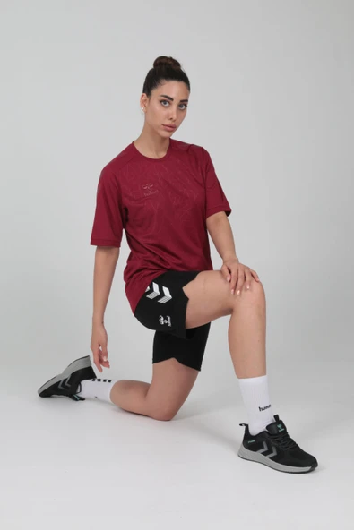 Hummel Dream Antrenman Tişört Bordo - Resim 3