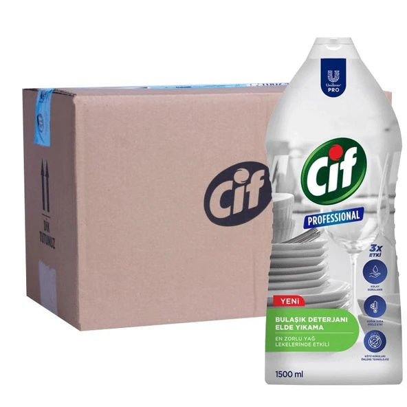 Cif U-pro Elde Bulaşık Deterjanı 1500ml 12 Adet ürün görseli 1
