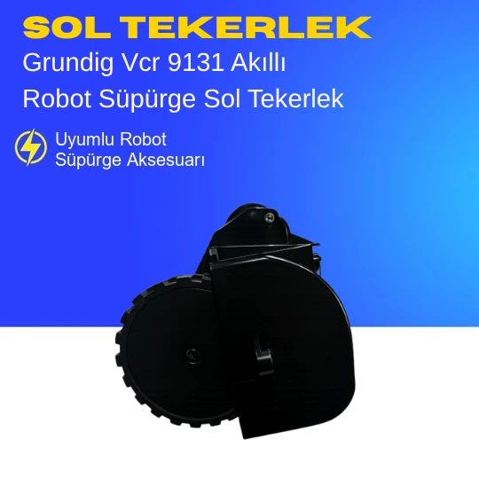 Grundig Vcr 9131 Akıllı Robot Süpürge Sol Tekerlek Aksesuarları – Yedek Parça ürün görseli 1