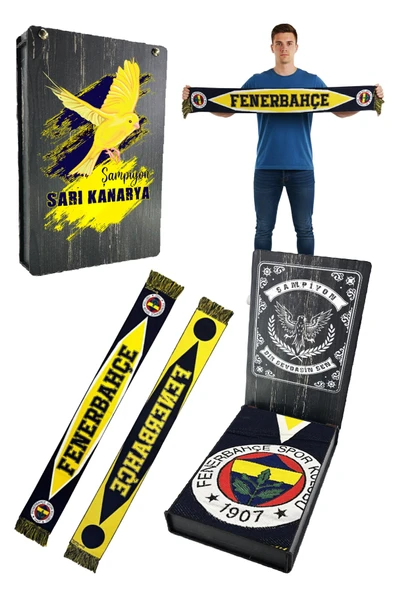 Fenerbahçe Unisex 6 Renkli Logolu Dokuma UV Hediyelik Kutu ürün görseli 1