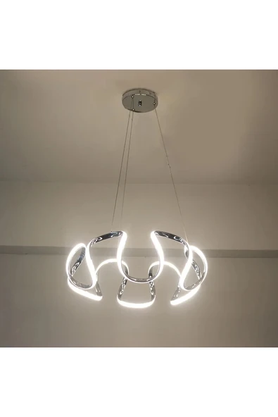LİVORA LIGHTING Örümcek Model 3 Renkli Modern Krom Led Avize ürün görseli 1