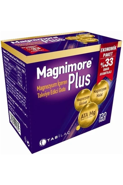 Magnimore Tab Ilaç Plus 120 Tablet Ekonomik Paket ürün görseli 1