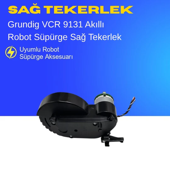 Grundig Vcr 9131 Akıllı Robot Süpürge Sağ Tekerlek Aksesuarları – Yedek Parça ürün görseli 1