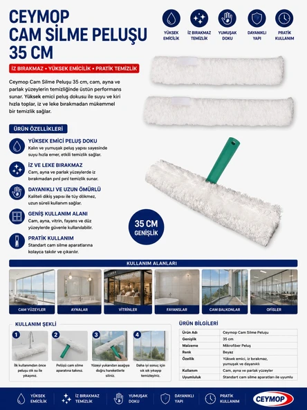 Ceymop Cam Silme Peluşu 35 cm ürün görseli 1
