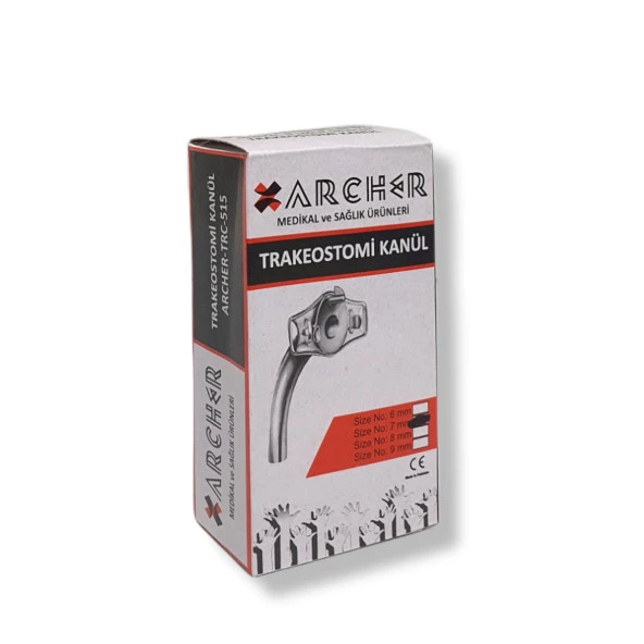 Archer Gümüş Kanül-Trakeostomi Kanülü 7/11 numara ürün görseli 1