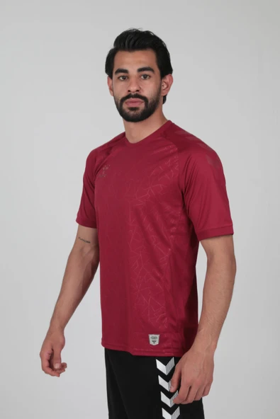 Hummel Dream Antrenman Tişört Bordo - Resim 4