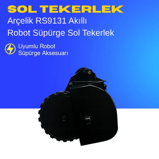 Arçelik Rs 9131 Akıllı Robot Süpürge Sol Tekerlek Aksesuarları – Yedek Parça ürün görseli 1