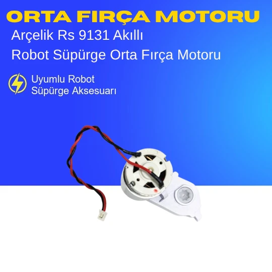 Arçelik Rs 9131 Akıllı Robot Süpürge Orta Fırça Motoru Aksesuarları – Yedek Parça ürün görseli 1
