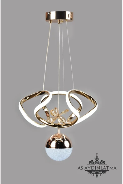 as aydınlatma LED AVİZE 3 RENK KÜÇÜK DRON TOPLU GOLD (SALON,MUTFAK,YATAK ODASI,KORİDOR) ürün görseli 1
