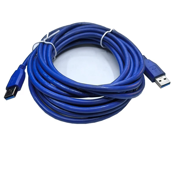 Usb 3.0 erkek erkek  şarj ve data kablosu 5m - Resim 5