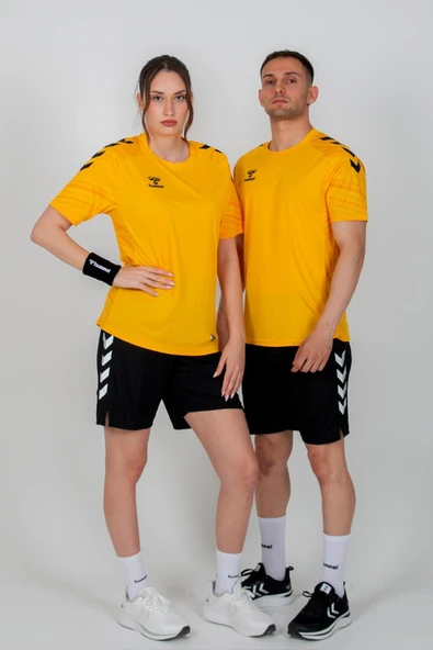 Hummel Line Antrenman Tişört Sarı - Resim 3