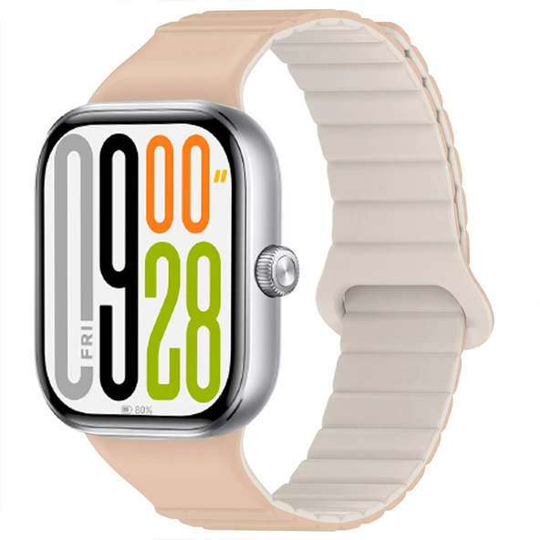 Redmi Watch 5 Uyumlu Kordon Yumuşak Silikon Kordon Güçlü Manyetik Strap Kayış  Starlight ürün görseli 1