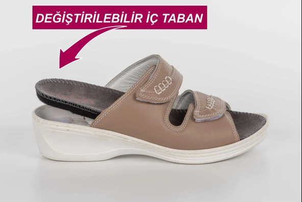 Kadın Anatomik Konfor Terliği 301 - VİZON - Resim 7