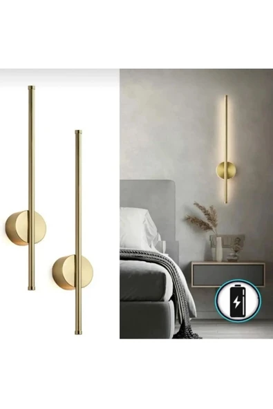 Eskitme Pilli 70cm Tak Çalıştır Pil Dahil Duvar Aplik Günışığı 3000k (1 ADET) ürün görseli 1