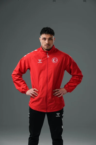 Hummel Line Milli Takım Yağmurluk Kırmızı ürün görseli 1