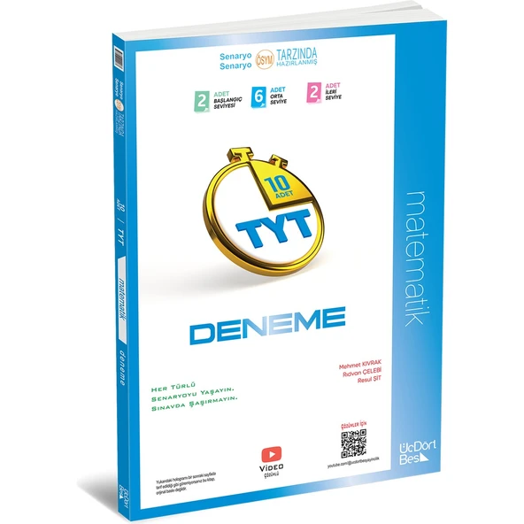 Üç Dört Beş Tyt Deneme  Matematik ürün görseli 1