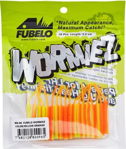 Fubelo Wormiez 5.2 Cm Lrf Silikon Yem Yellow Orange #1 ürün görseli 1