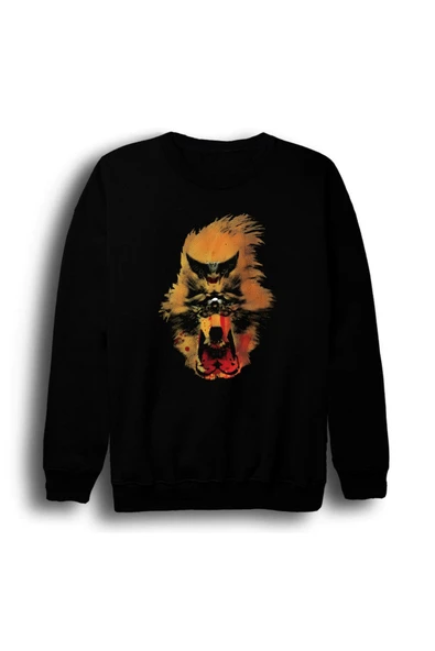 fame-stoned Buck Tick - Darker Than Darkness Albüm Baskılı Unisex %100 Pamuk Bisiklet Yaka Siyah Sweatshirt ürün görseli 1