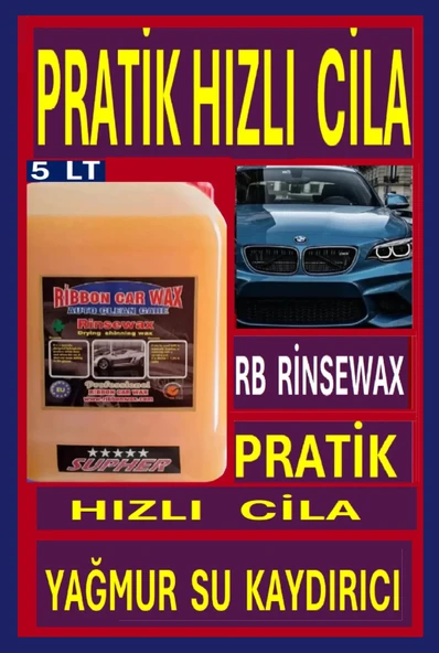 Rb Rinsewax ( Pratik Hızlı Cila - Yağmur Su Kaydırıcı) 5 lt ürün görseli 1