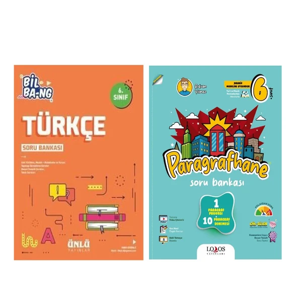 Ünlü Yayıncılık 6. Sınıf Türkçe Bil Bang ve Lodos Paragrafhane Soru Bankası Seti 2 Kitap ürün görseli 1