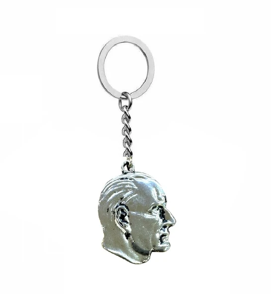 Atatürk Büst Figürlü Metal Unisex Anahtarlık ürün görseli 1
