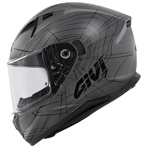 GIVI 50.7 PHOBIA KASK MAT TITANIUM SİYAH ürün görseli 1