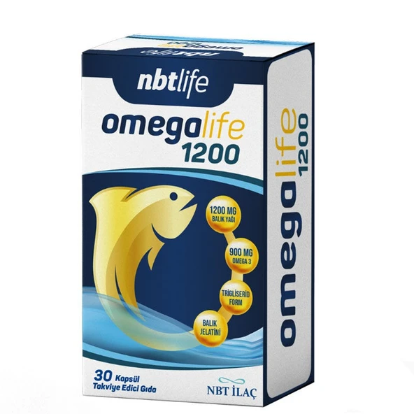 Nbt Life Omegalife 1200 Omega 3 30 Kapsül ürün görseli 1