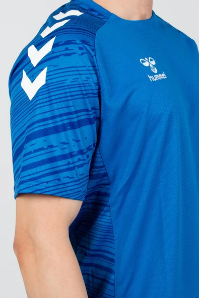 Hummel Line Antrenman Tişört Mavi - Resim 6