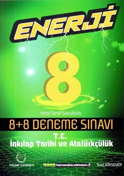 Palme Yayıncılık 8 Sınıf İnkilap Tarihi Enerji Denemeleri 8+8 ürün görseli 1