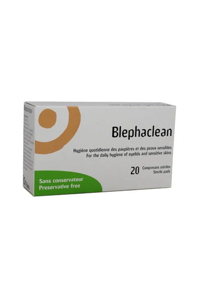 THEALOZ Blephaclean 20 Adet Göz Makyaj Temizleme Mendili ürün görseli 1