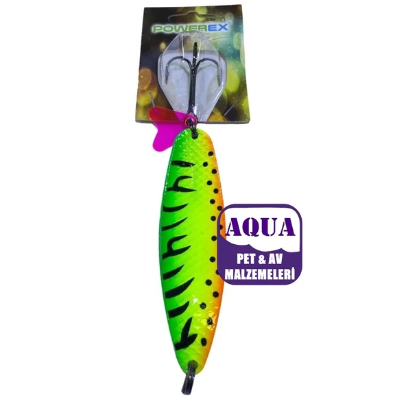 Turna Kaşığı 27 Gram 9 cm. - Powerex Fighter Syclops 27 gr. 9 cm. 7463 Metal Kaşık Sahte Yem Renkli  Turna Kaşığı ürün görseli 1