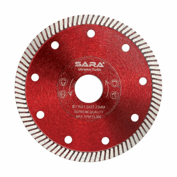 SARA S518 Turbo Hassas Mermer Kesme Diski - 180 mm ürün görseli 1