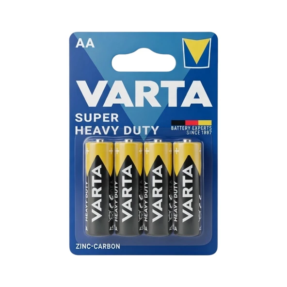 Super Heavy Duty AA 1.5V Alkalin Pil 4 Lü Paket  Günlük Kullanıma Uygun Pil ürün görseli 1