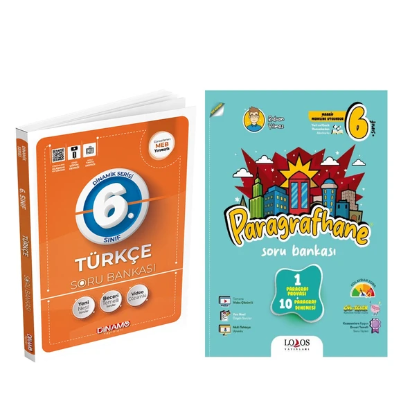Dinamo Yayınları 6. Sınıf Türkçe ve Lodos Paragrafhane Soru Bankası Seti 2 Kitap ürün görseli 1