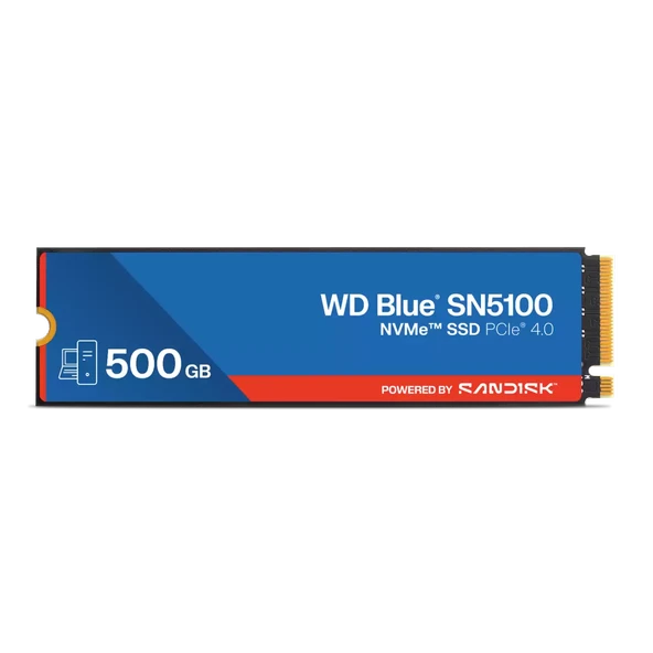 500GB WD BLUE SN5100 M.2 NVME 6600/5600MB/s WDS500G5B0E SSD ürün görseli 1