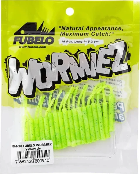 Fubelo Wormiez 5.2 Cm Lrf Silikon Yem Yellow Uv #1 ürün görseli 1