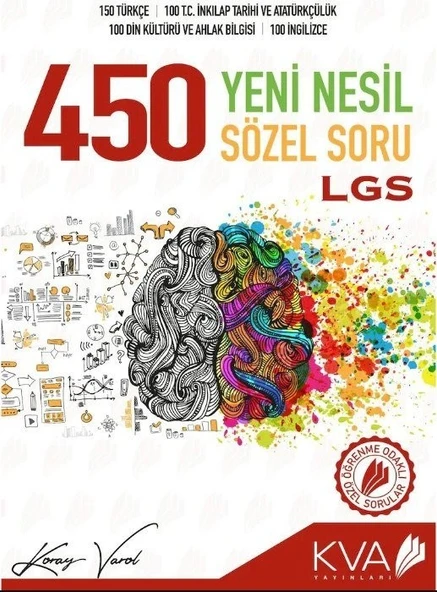 Koray Varol Akademi 8.Sınıf LGS 450 Yeni Nesil Sözel Soru Bankası ürün görseli 1