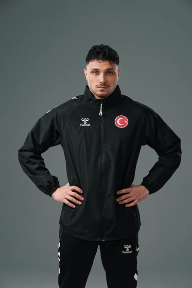 Hummel Line Milli Takım Yağmurluk Siyah ürün görseli 1