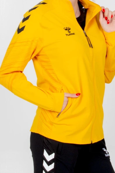 Hummel Line Kamp Eşofman Üstü Sarı - Resim 6