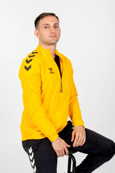 Hummel Line Kamp Eşofman Üstü Sarı - Resim 4